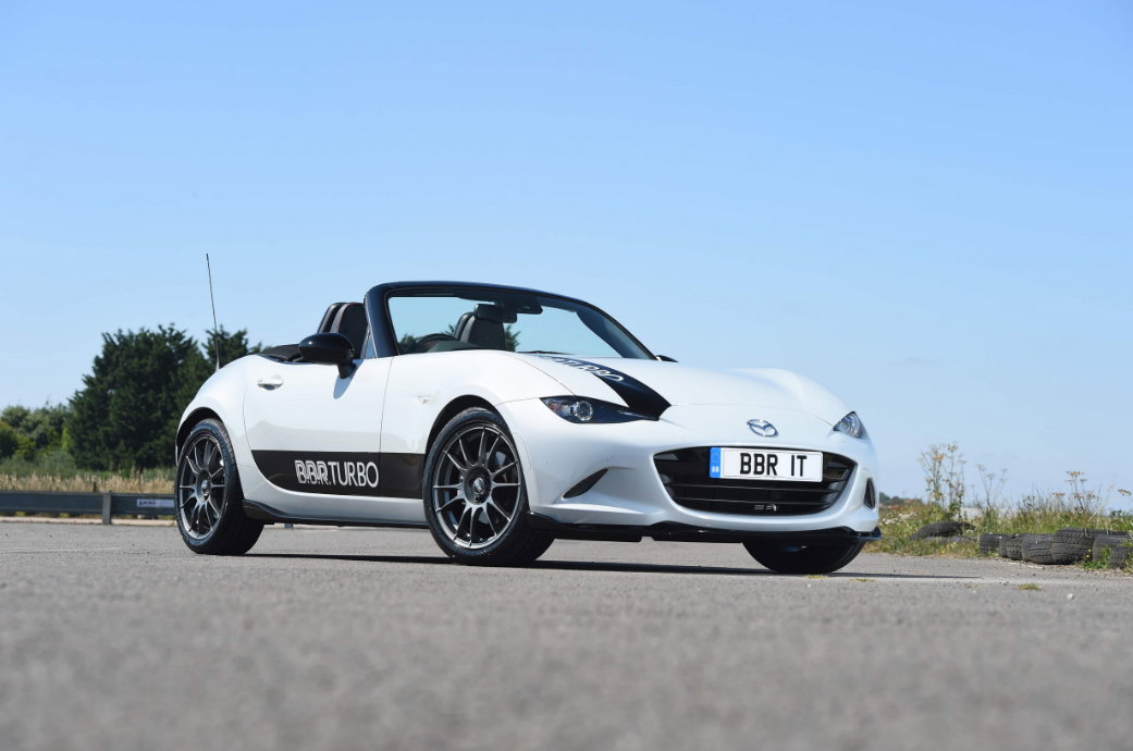 Flyin' Miata's test setup uses a turbocharger from UK-based BBR