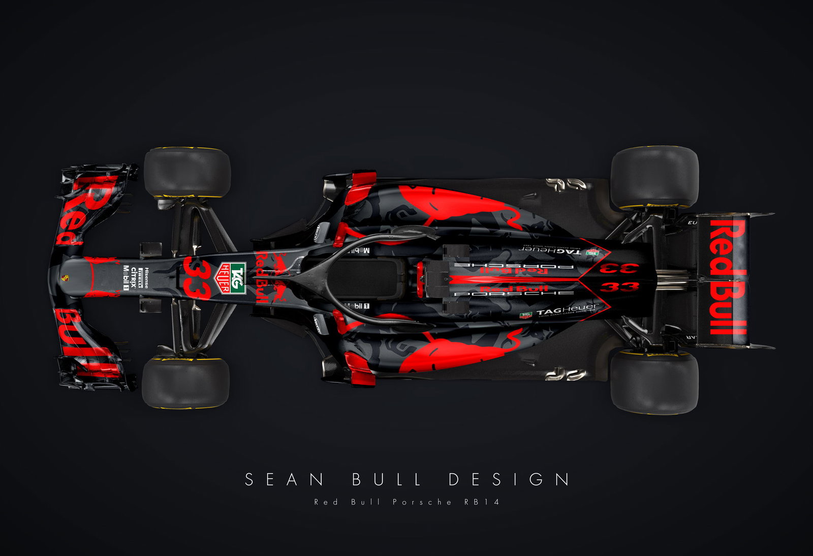 This Red Bull/Porsche F1 Livery Concept Is Absolutely Stunning