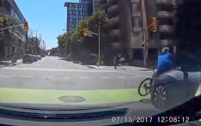 This Nasty-Looking Crash Punishes A Cyclist For Running A Red Light ...