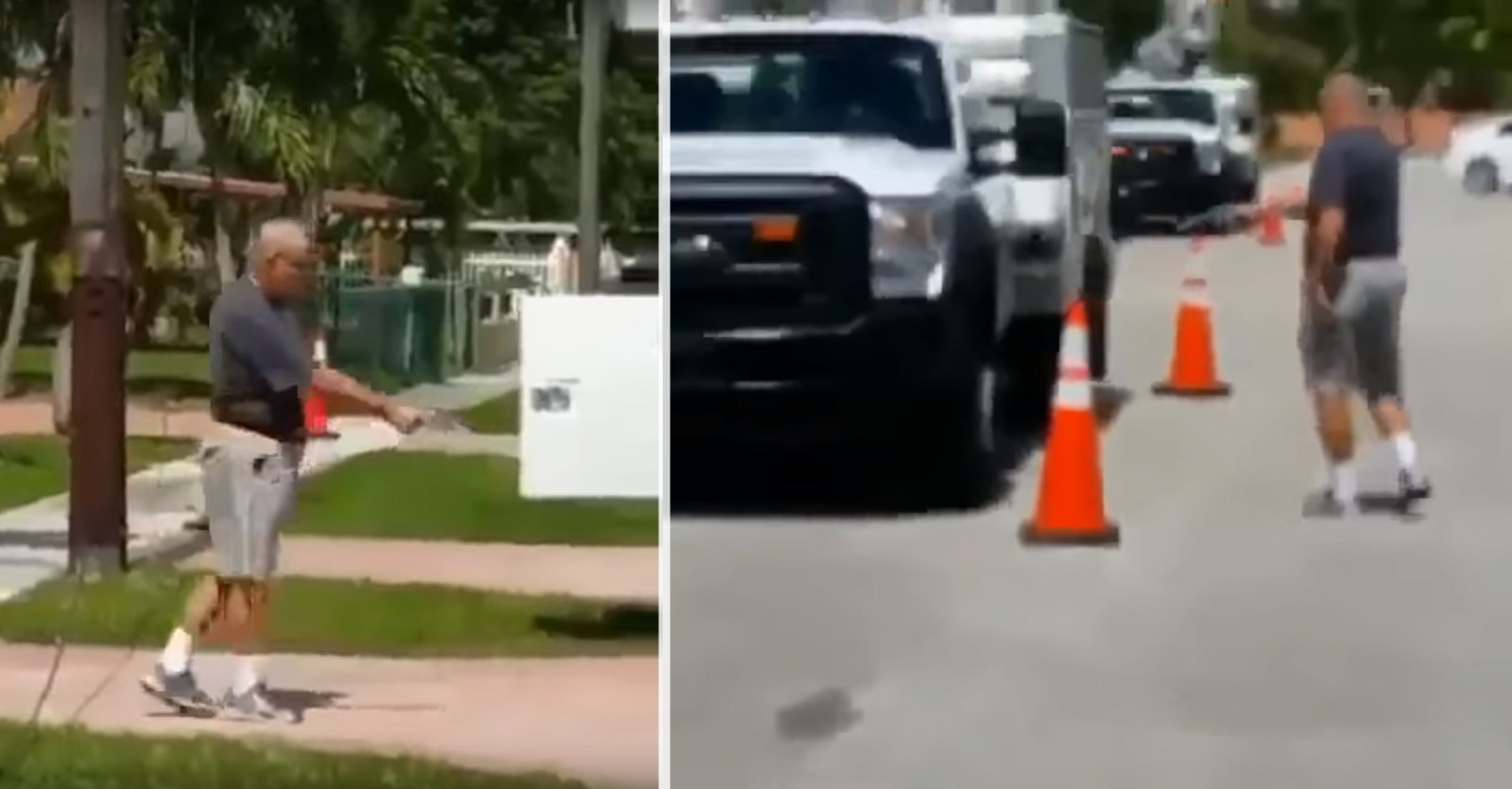 A Florida Man Repeatedly Shot Two AT&T Trucks That Parked Outside His House