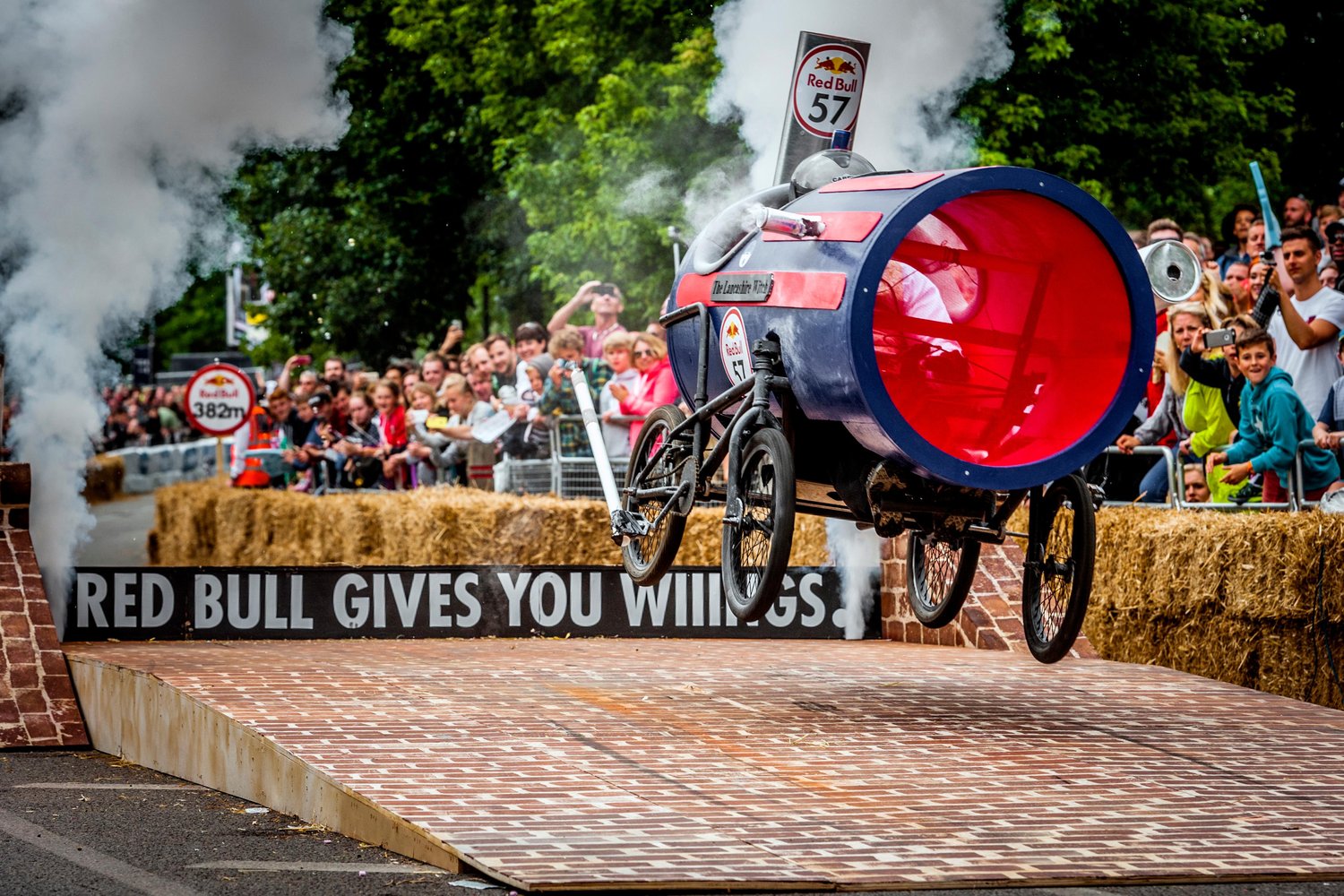 The 2015 London RedBull Soap Box Race.