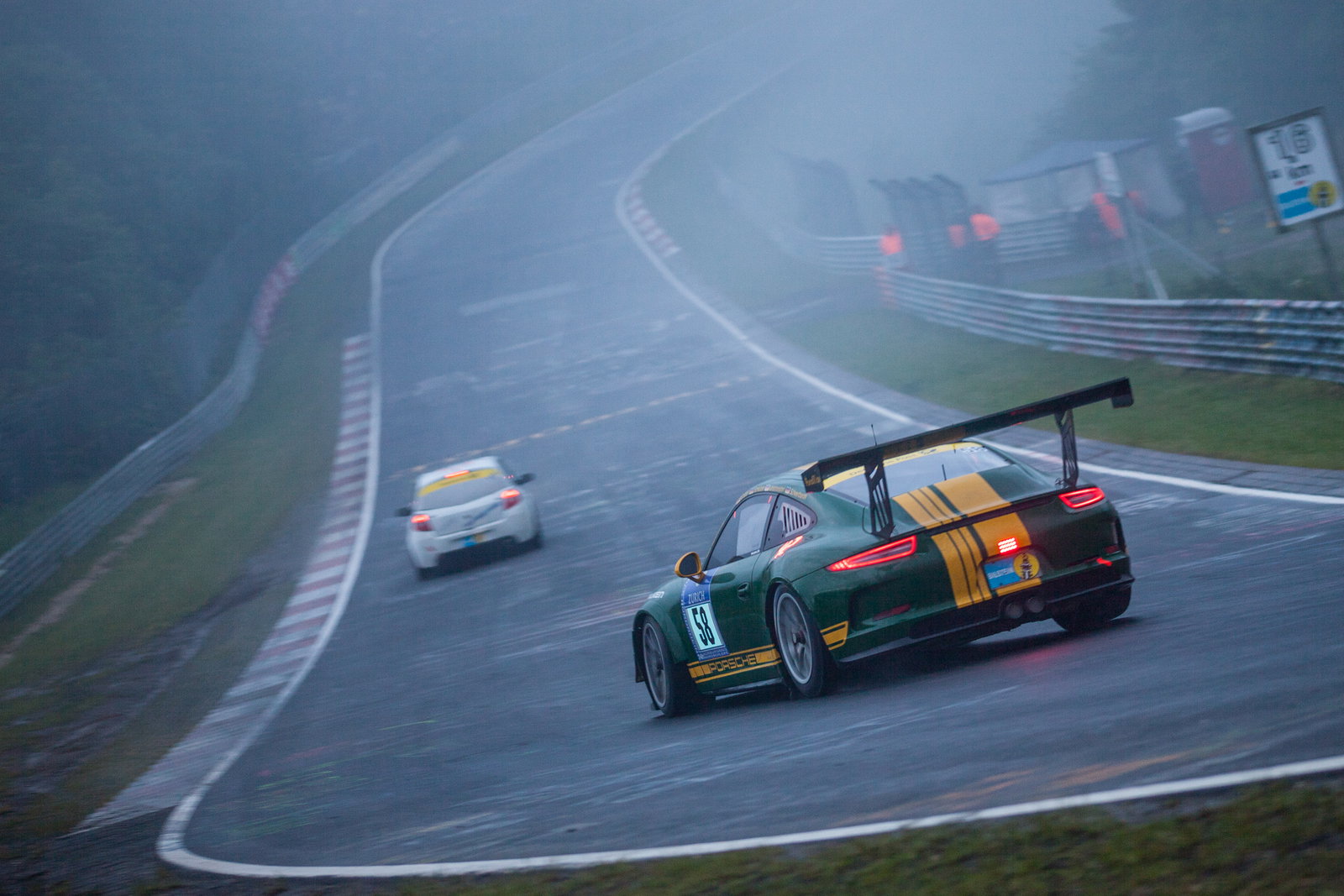 Fog patches are one of the Nurburgring's many hazards
