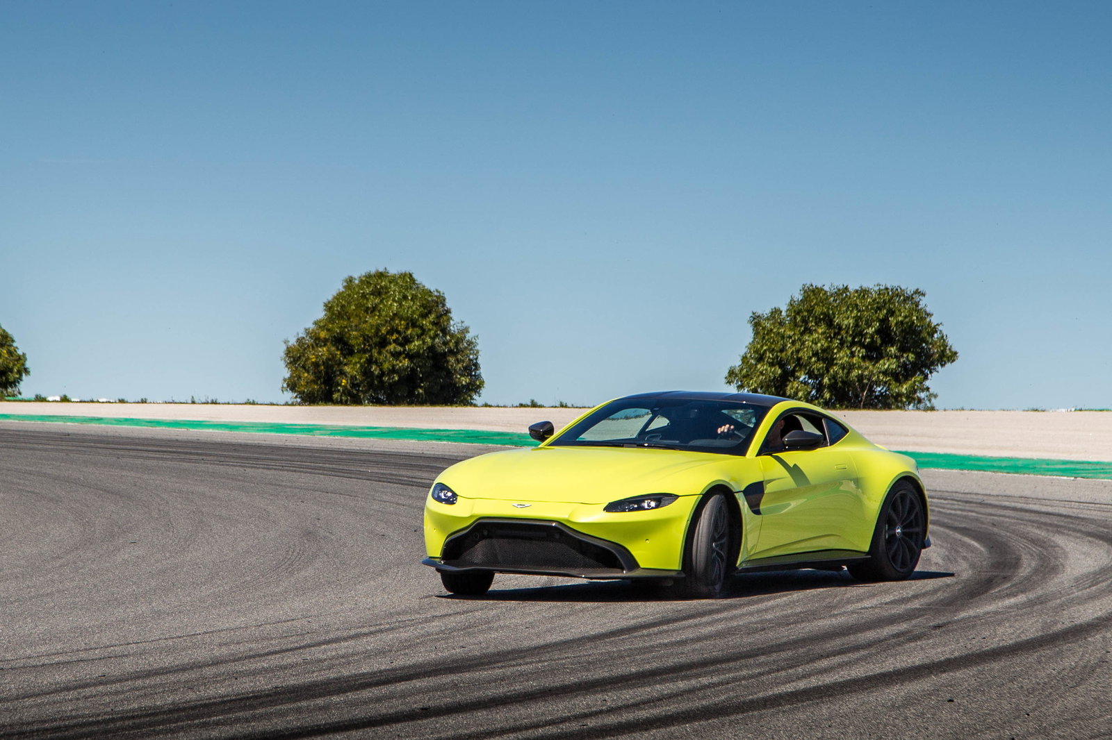 With the space of a track like Portimao, it is possible to get that planted rear end to move around...