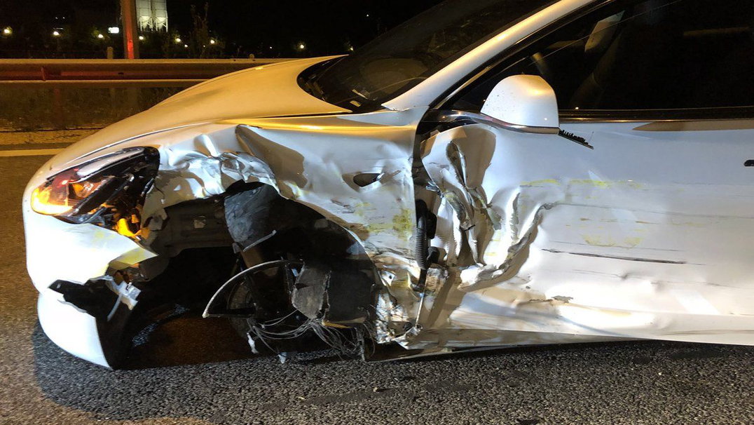 Another Tesla Autopilot Crash Has Wrecked A Model 3 In Greece | CarThrottle