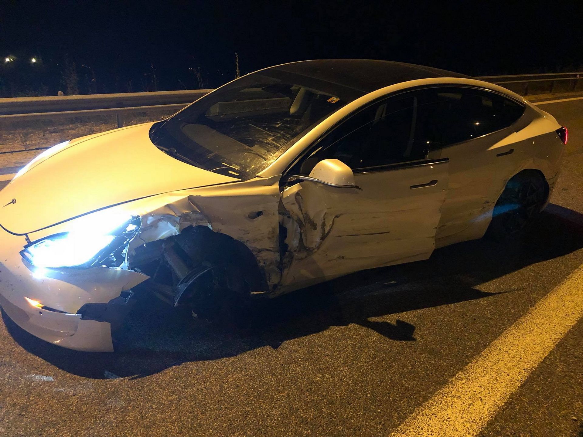 Another Tesla Autopilot Crash Has Wrecked A Model 3 In Greece | CarThrottle