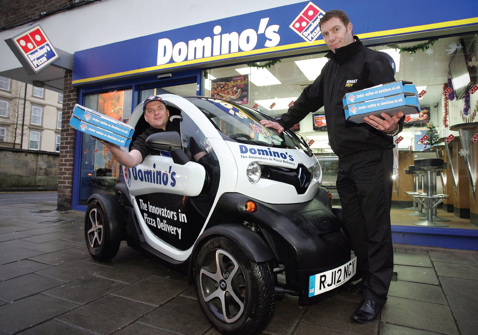 The Swindon branch of Domino's used a Renault Twizy