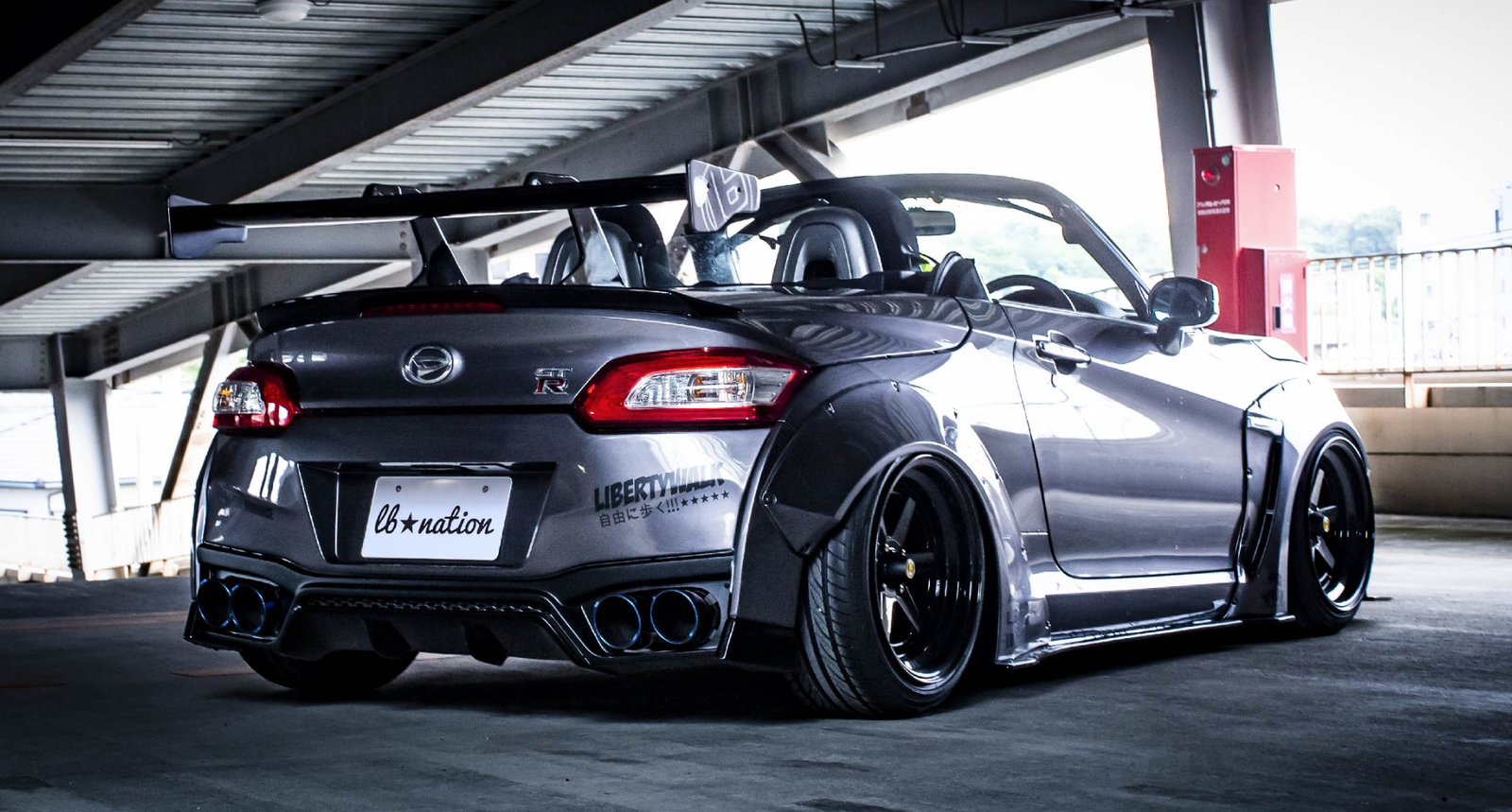 Daihatsu Copen Becomes Mini Nissan GT-R Thanks To Liberty Walk