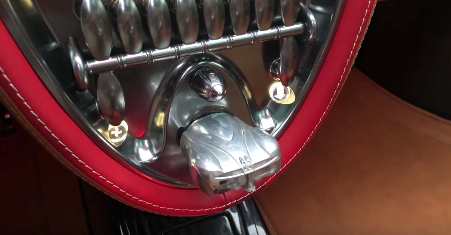 The Huayra's car-shaped key is just one of many unusual features