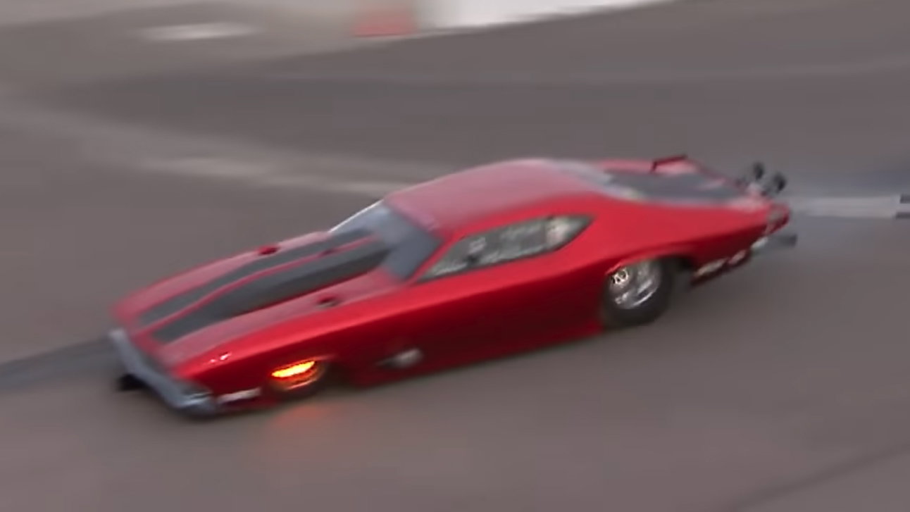 Crashing A Drag Racer After A Parachute Brake Failure Looks Terrifying