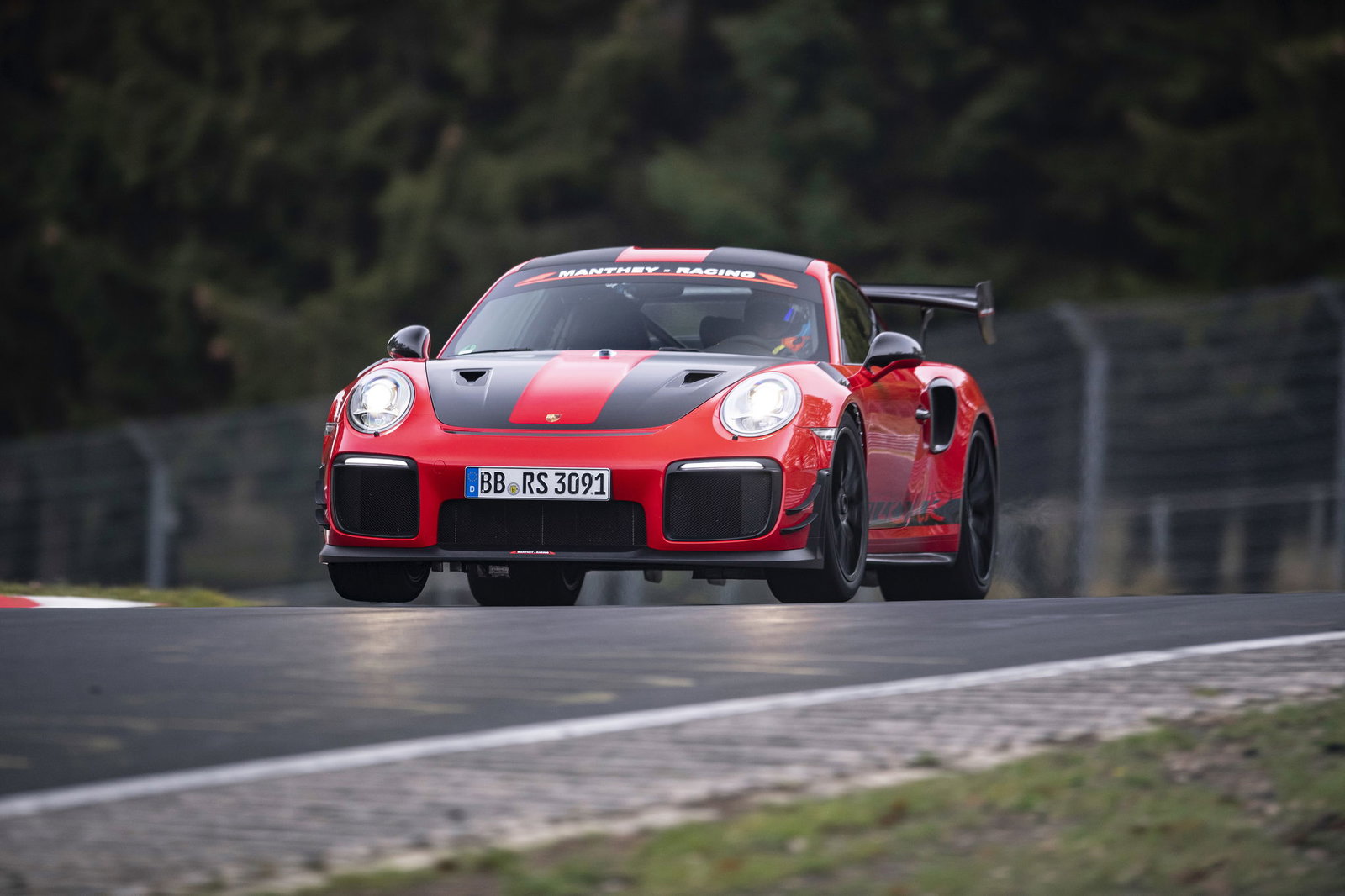 The Manthey Racing-tweaked Porsche 911 GT2 RS MR had a setup
