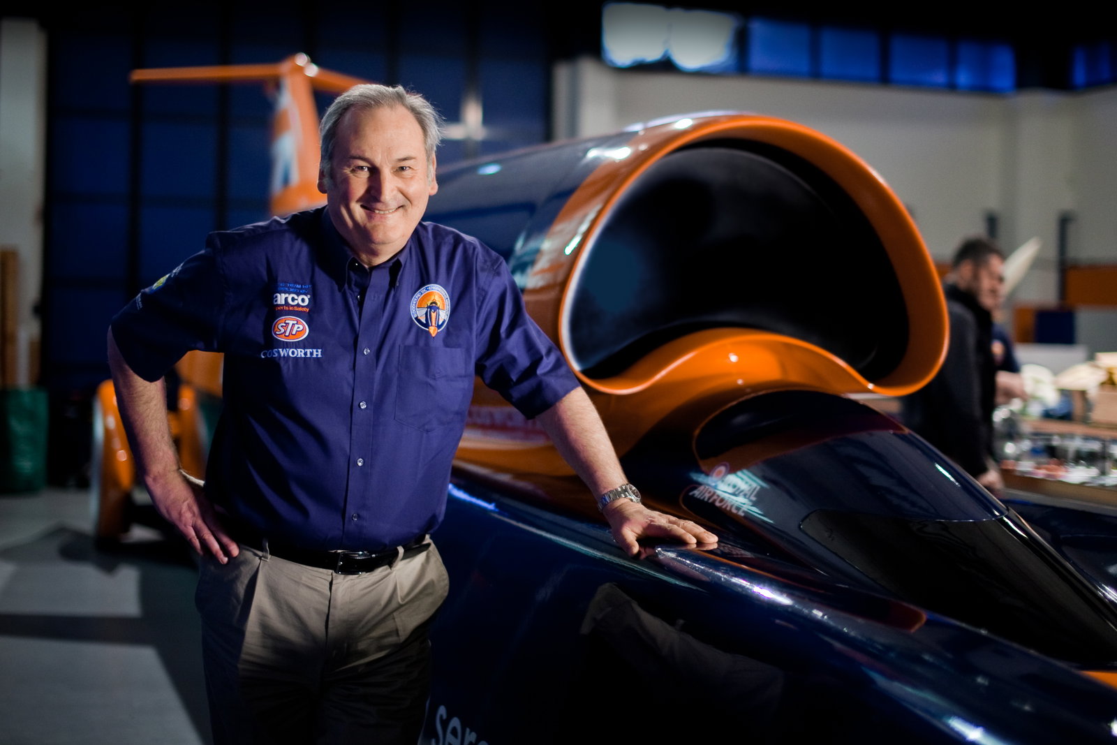 Richard Noble with Bloodhound