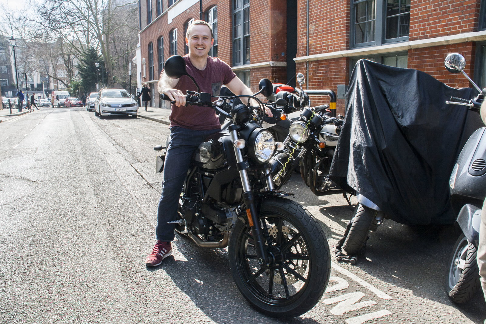 This is me sitting on a Ducati a few years ago (back when I was always thinking 'what if?')
