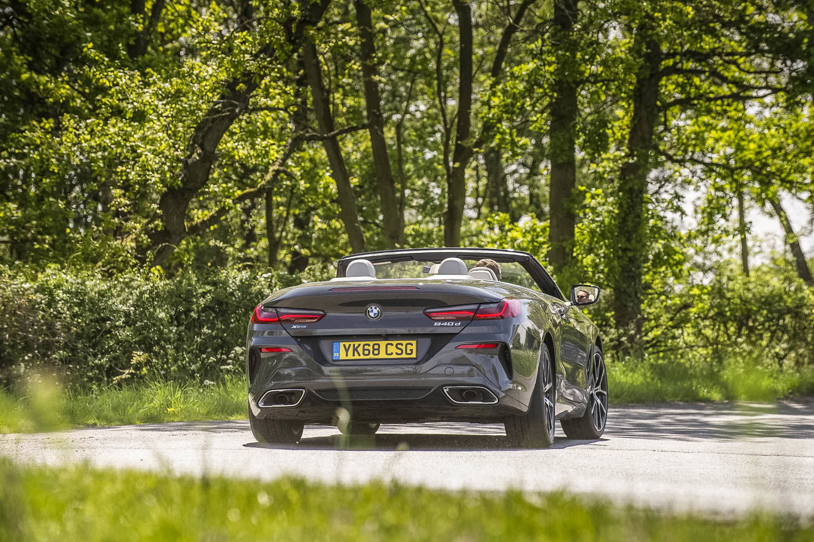 You can have the 8-series convertible as an 840d diesel, but the V8 is the one you want, surely?