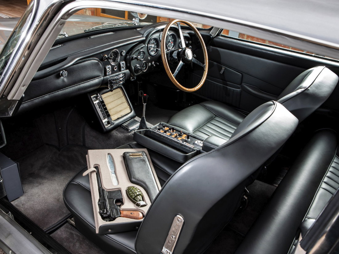 The 'gun and grenade' kit fits beneath the passenger seat