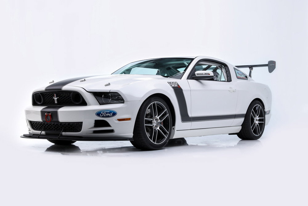 The Mustang is stripped out for track duties