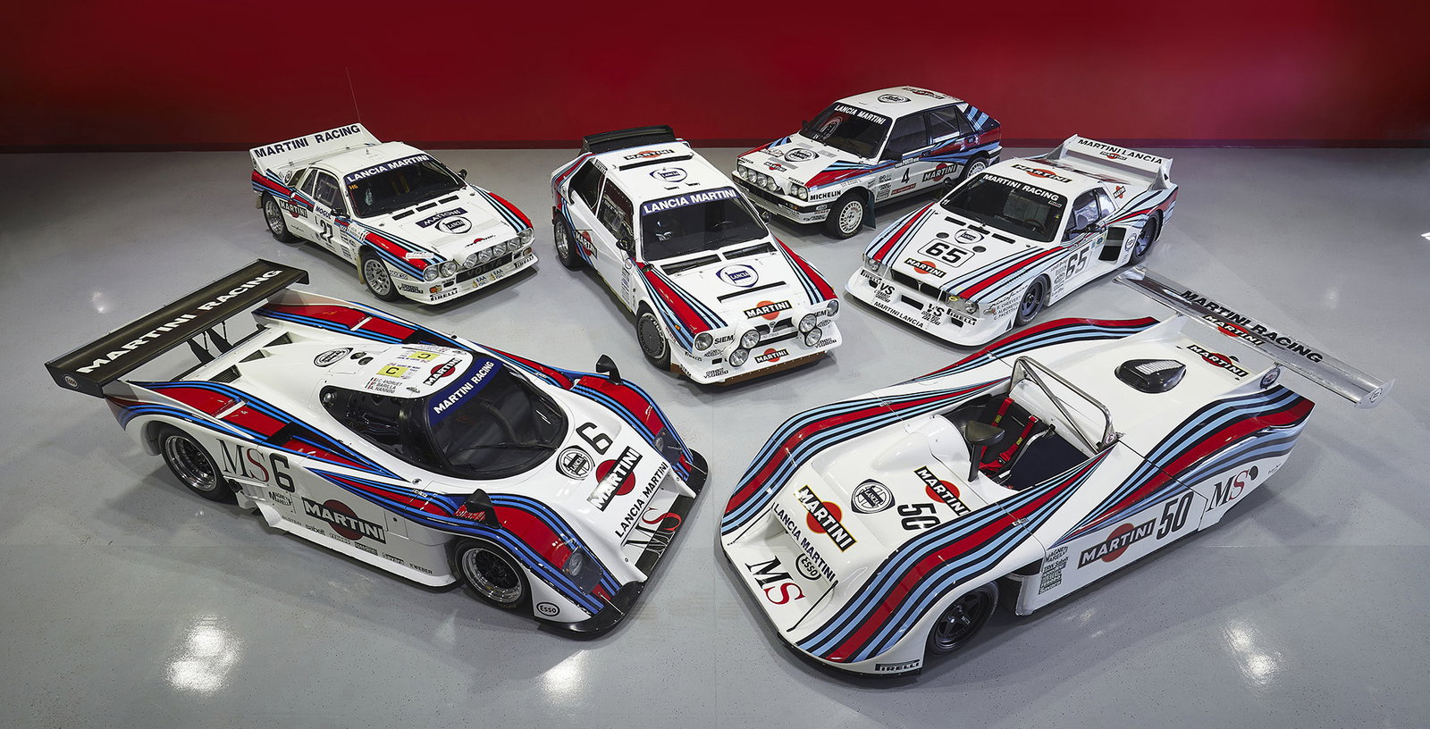 Six Iconic Martini-Liveried Racing Lancias Are Up For Sale