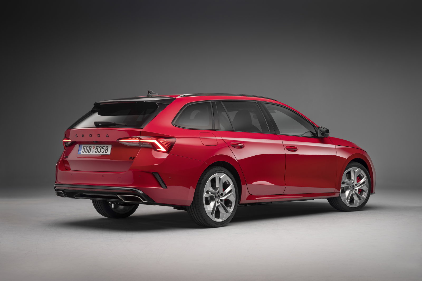 Roman numerals on the boot of both Octavia vRS hatch and estate, in case you forget what gen you're driving...