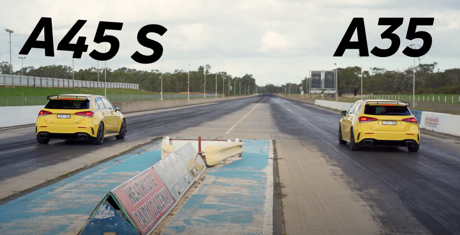 A35 Racing Mercedes-AMG A35 Vs A45 S Drag Race: How Much Speed Does £15k Buy You ...