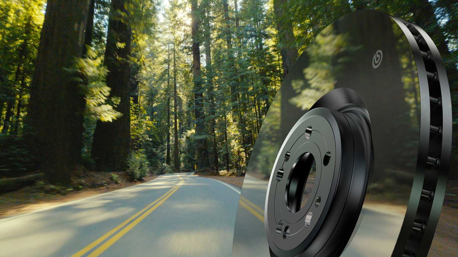 Like Porsche's PSCB rotors, Brembo's HVOF-coated discs have a mirror-like finish
