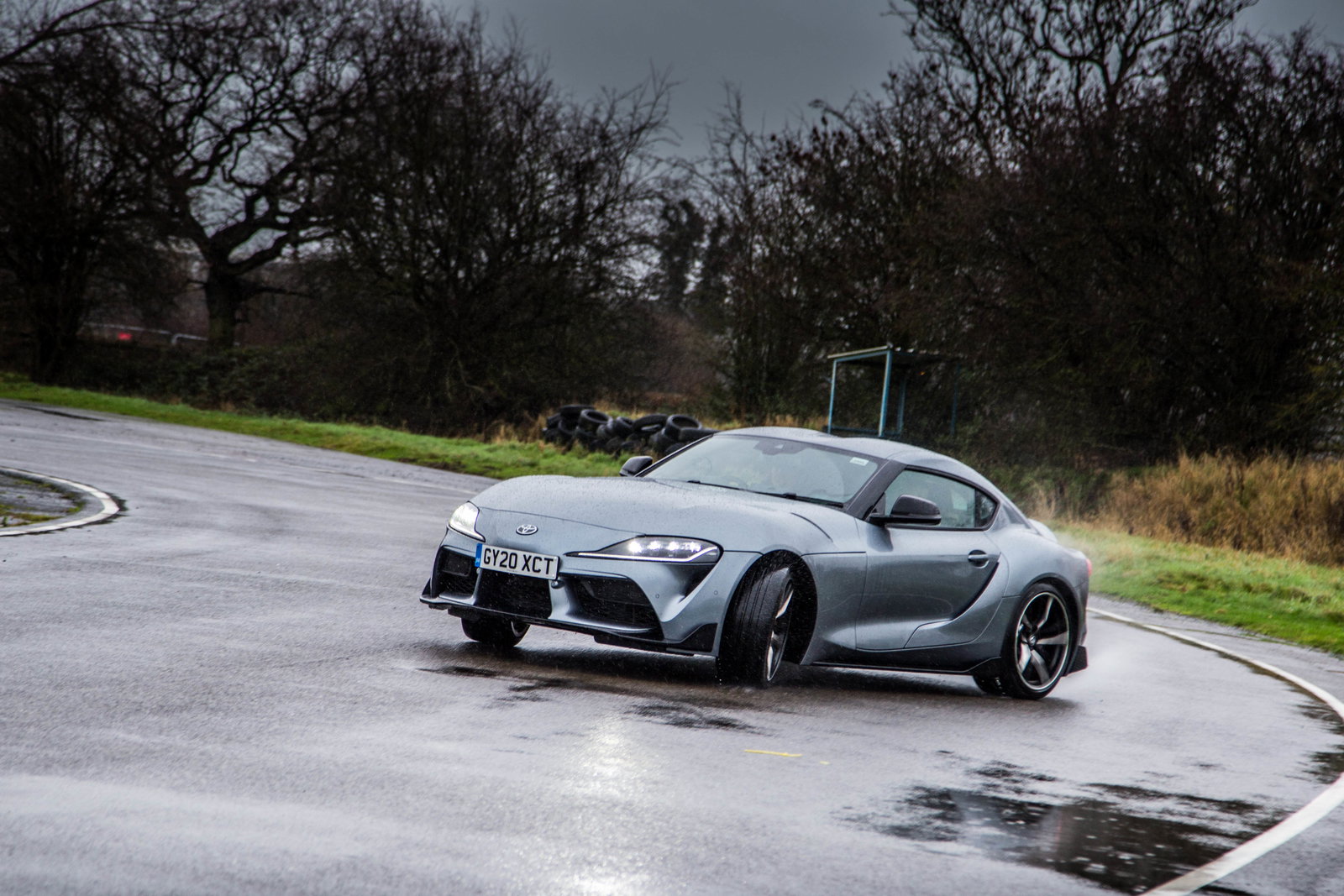Toyota GR Supra Has Its Roof Hacked Off For Targa Top Conversion