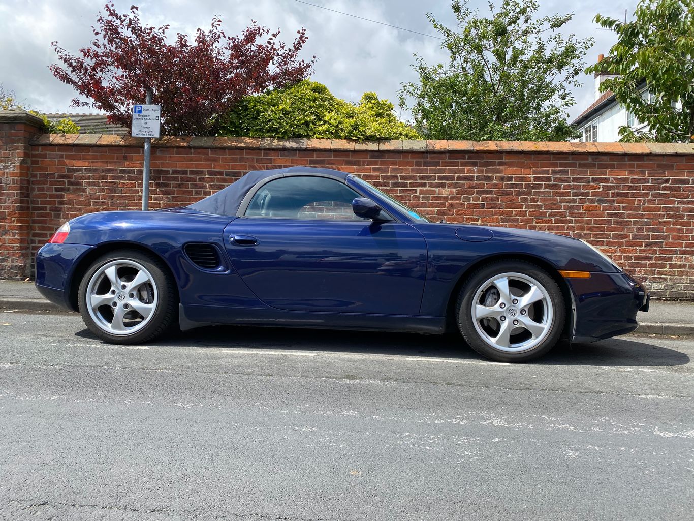 The Boxster is already tucked away for winter