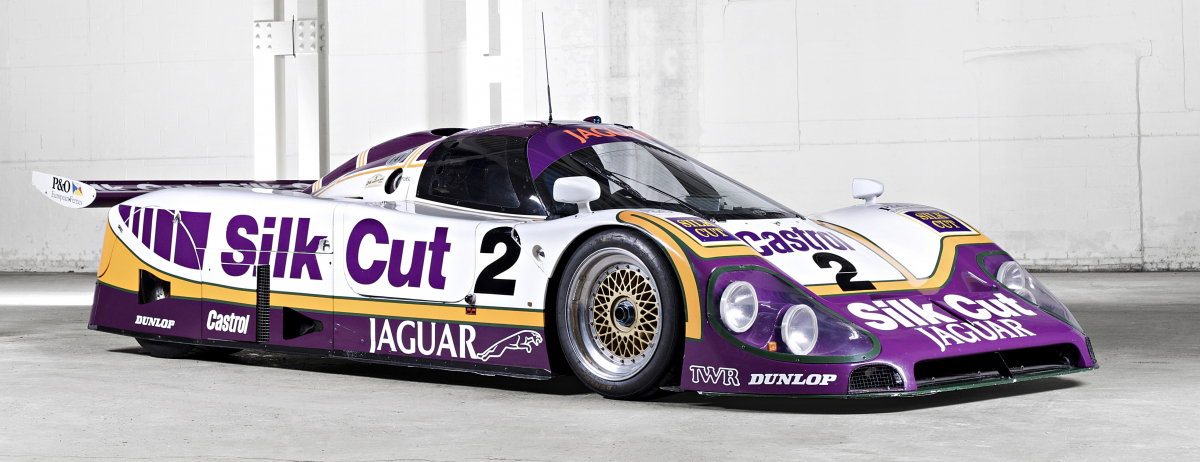 The original 1988 Le-Mans winning Jaguar XJR9