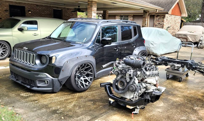 This HEMI-V8 Swapped Jeep Renegade Is An Insane Project Build CarThrottle