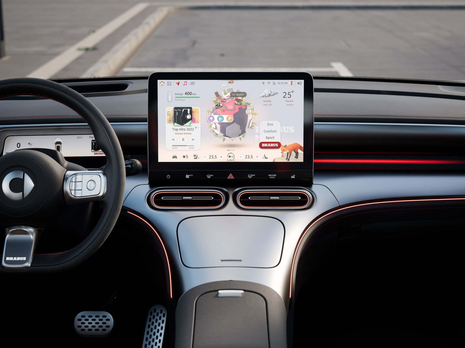 Anger Issues And An Animated Fox On The Dashboard: Meet The 422bhp Smart #1 Brabus