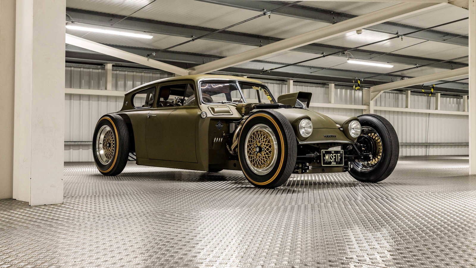 A 1963 Ford Anglia nicknamed 